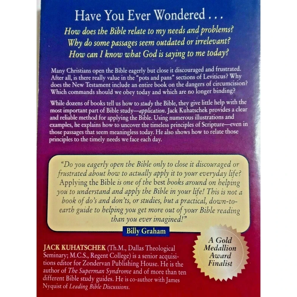 Applying the Bible: A Practical Guide to Getting the Most from The Bible Book
